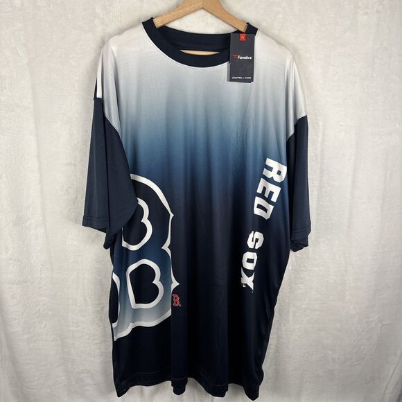 Mens Fanatics Boston Red Sox Sublimation Big & Tall MLB Baseball T-Shirt 3XLT - Picture 1 of 7
